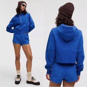 Lululemon half zip scuba pullover crop hoodie